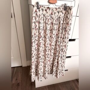 Floral midi skirt